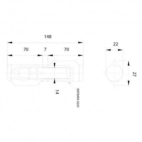CERNIERA A GOCCIA ART.575 lunghezza cm 15 (PZ 16)