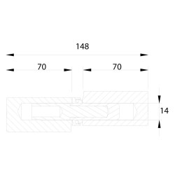 CERNIERA A GOCCIA ART.578 lunghezza cm 15 (PZ 16)