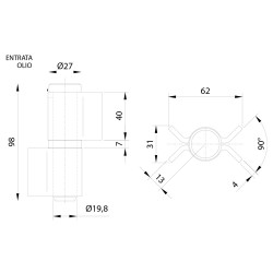 CERNIERONA A 2 ALI APERTE ART.440 mm. 90 (PZ 10)