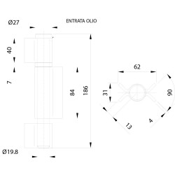 CERNIERONA A 3 ALI APERTE ART.465 mm 180 (PZ 4)