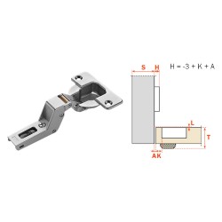 CERNIERA PER MOBILI 'CNA7' art. CNA7P99 - collo alto '22' (PZ 25)