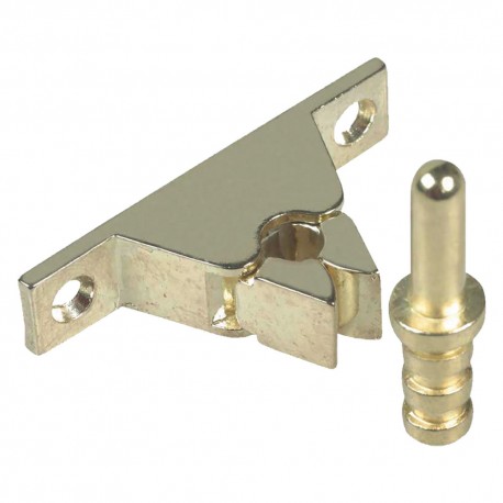 FERMAPORTA A PINZA oro lucido (PZ 50)