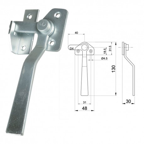 MANIGLIA DA BLOCCO Dx (PZ 10)