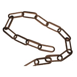 CATENA ORNAMENTALE TONDA 15 mt - bronzata (CF 1)
