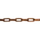 CATENA ORNAMENTALE PRETAGLIATA MARTELLATA QUADRATA 2,5 mt - bronzata (CF 1)