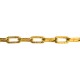 CATENA ORNAMENTALE PRETAGLIATA MARTELLATA QUADRATA 2,5 mt - ottonata (CF 1)