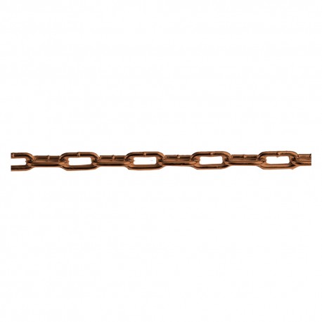 CATENA ORNAMENTALE PRETAGLIATA OVALE 2,5 mt - bronzata (CF 1)