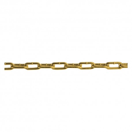 CATENA ORNAMENTALE PRETAGLIATA OVALE 2,5 mt - ottonata (CF 1)