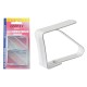 FERMATOVAGLIA A MOLLA mm 40 x 55 bianco - blister 4 pz (BL 12)