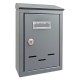 CASSETTA POSTALE 'MAGNOLIA SMALL' cm 18x 6x H.26 - grigio argento (PZ 1)