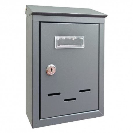 CASSETTA POSTALE 'MAGNOLIA SMALL' cm 18x 6x H.26 - grigio argento (PZ 1)