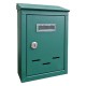 CASSETTA POSTALE 'MAGNOLIA' cm 20,5 x 6,8 x H.30 - verde muschio (PZ 1)