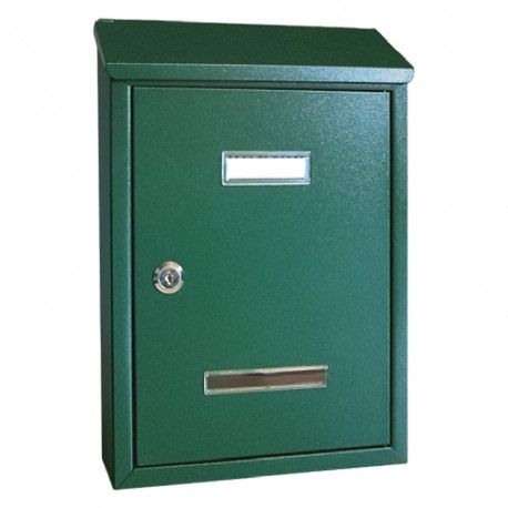CASSETTA POSTALE 'PEONIA' cm 24,5 x 7,5 x H.36 - verde muschio (PZ 1)
