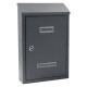 CASSETTA POSTALE 'PEONIA' cm 24,5x7,5x H.36 - grigio antracite (PZ 1)