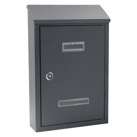 CASSETTA POSTALE 'PEONIA' cm 24,5x7,5x H.36 - grigio antracite (PZ 1)