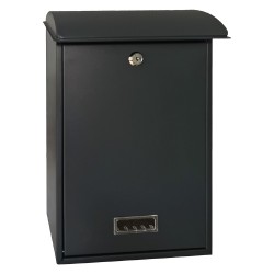 CASSETTA POSTALE 'LILLA' cm 27 x 12 x h 40,5 - grigio acciaio (PZ 1)