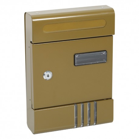CASSETTA POSTALE 'JASMINE SMALL' cm 20,5x6,5x h 29 - color giallo cromo (PZ 1)