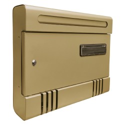 CASSETTA POSTALE 'JASMINE cm 36,5x6,5x h 29 - giallo cromo (PZ 1)