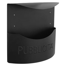CASSETTA PORTAPUBBLICITA' 'VIOLA' cm 34,5x12,5x H 35 - antracite (PZ 1)