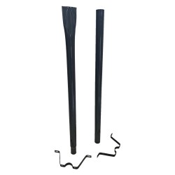 PALO SOSTEGNO PER CASSETTA POSTALE PORTALETTERE 'DAISY' h. cm 150 - colore nero (PZ 1)