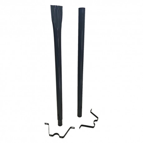PALO SOSTEGNO PER CASSETTA POSTALE PORTALETTERE 'DAISY' h. cm 150 - colore nero (PZ 1)