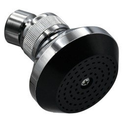SOFFIONE LINEA 'BLACK' ABS cromato (PZ 1)