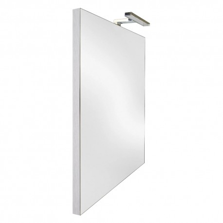 SPECCHIERA DA BAGNO CON LED 'LUXERA METALLO' cm 60 x h. 80 oriz. - led cm 30 - W 7 (PZ 1)