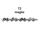 CATENA PER MOTOSEGA SERIE 'DX' '75DX-072E' / 3/8 - sp.1,6 - 72 maglie (PZ 1)