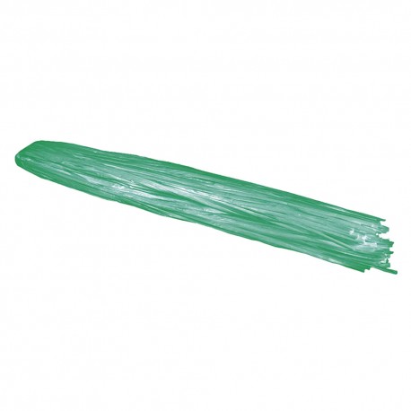 RAFIA SINTETICA A MAZZETTI gr. 200 circa - colore verde (KG 15)