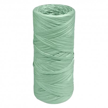 RAFIA SINTETICA A GOMITOLO gr. 100 circa - verde (KG 5)