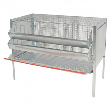 GABBIA GALLINE OVAIOLE TRE CELLE cm 107 x 50 x H 80 (PZ 1)