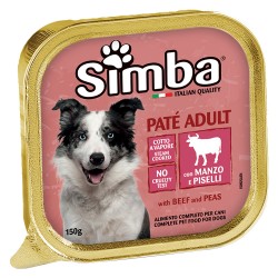 ALIMENTO PER CANI 'PATE' ADULT' manzo e piselli - gr 150 (PZ 24)