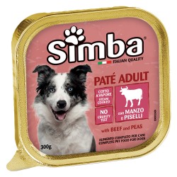 ALIMENTO PER CANI 'PATE' ADULT' manzo e piselli - gr 300 (PZ 18)