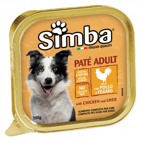 ALIMENTO PER CANI 'PATE' ADULT' pollo e fegato - gr 150 (PZ 24)