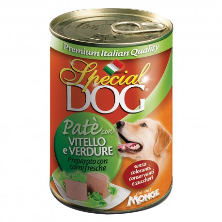 PATE' PER CANI 'SPECIAL DOG' vitello e verdure - gr 400 (PZ 24)