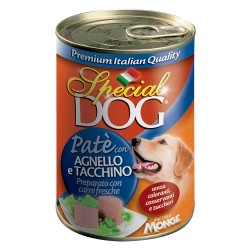 PATE' PER CANI 'SPECIAL DOG' agnello e tacchino - gr 400 (PZ 24)
