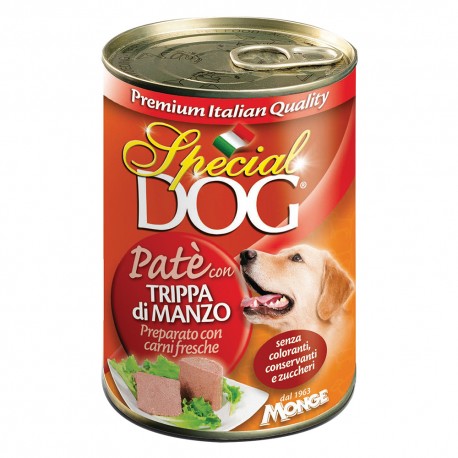 PATE' PER CANI 'SPECIAL DOG' trippa di manzo - gr 400 (PZ 24)
