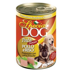 PATE' PER CANI JUNIOR 'SPECIAL DOG' pollo e riso - gr 400 (PZ 24)