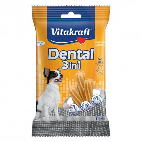 SNACK PER CURA DENTALE CANE 'DENTAL 3 IN 1' misura XS - per cani piccoli (max 5 kg) (PZ 1)
