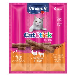 ALIMENTO PER GATTI 'CAT-'STICK MINI' gusto tacchino e agnello - cf. 18 gr. (PZ 1)