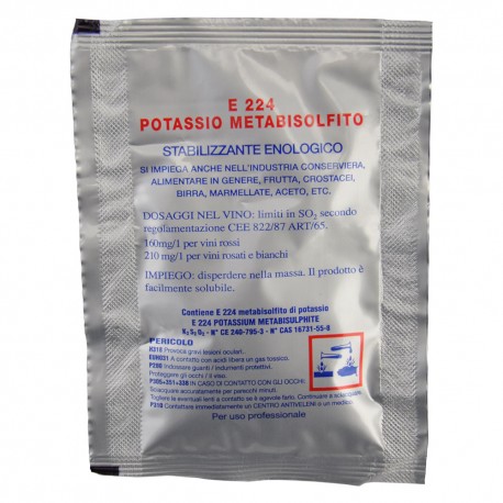 METABISOLFITO DI POTASSIO gr. 100 (PZ 1)