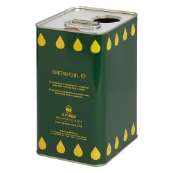 LATTA PER OLIO IN LAMIERA Lt. 3 - foro Ã˜ 42 mm / con sfiato (PZ 12)