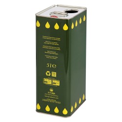 LATTA PER OLIO IN LAMIERA Lt. 5 - foro Ã˜ 42 mm / con sfiato (PZ 12)