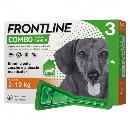 ANTIPARASSITARIO 'FRONTLINE COMBO' cani 2/10 kg - 3 pipette ml 0,67 (CF 1)