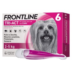 ANTIPARASSITARIO 'FRONTLINE TRI-ACT' cani 2/5 kg - 6 pipette ml 0,5 (CF 1)
