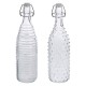 BOTTIGLIA IN VETRO 'DOPPIO DECORO' 1000 ml fondo bianco (PZ 12)