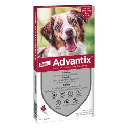 ANTIPARASSITARIO 'ADVANTIX SPOT-ON' 10-25 kg - 6 pipette ml 2,5 (CF 1)