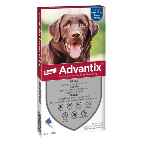 ANTIPARASSITARIO 'ADVANTIX SPOT-ON' 25-40 kg - 6 pipette ml 4 (CF 1)