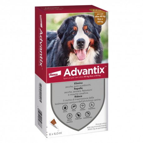 ANTIPARASSITARIO 'ADVANTIX SPOT-ON' 40-60 kg - 6 pipette ml 6 (CF 1)