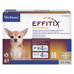 ANTIPARASSITARIO 'EFFITIX' 'Cane Toy' da 1,5 a 4 kg - 4 pipette ml 0,44 (CF 1)